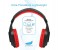 Promate Tempo-Bt 2-In-1 Rechargeable Over-Ear Wireless and Wired Stereo Headset with Microphone, Red 4 in UAE
