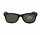 Ray-Ban RB2140-F 901/58 Wayfarer Black Frame & Green Mirrored Sunglasses for Unisex 1 in OMAN