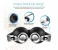 Promate Thumb Over the Ear Stereo Wired Headset with Portable Foldable Headband, Brown 3 in UAE