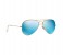 Ray-Ban RB3025-112/17-62 Aviator Golden Frame & Blue Mirrored Sunglasses for Unisex 2 in OMAN