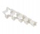 Prestige PR8053 5 Pieces Star Shape Pastry Cutter Set, White 1 in UAE