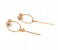 Ariel 18K Gold Plated Pin Design Drop Earrings 31587 2 in UAE
