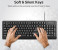 Promate EASYKEY-1 Professional Ergonomic Wired Keyboard - Black 4 in UAE