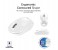 Promate Clix-1 2.4Ghz Optical Wireless Mouse with Nano Bluetooth USB Receiver, White 4 in OMAN
