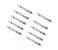 Offal PH2 10 Piece Professional Screw Bit Tools Silver 2 in OMAN