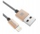 Promate LinkMate-LTF2 Heavy Duty Mesh Armored Data & Charge Cable with Lightning Connector - Gold 1 in OMAN