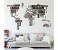  World Map wall sticker WMS-05B Black 1 in UAE