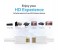 Promate LinkMate-H1 Premium 24K Gold Plated HDMI Cable - White 7 in UAE