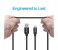 Promate UniLink-CAF USB-C to USB 3.0 Type-A Data and Charging Cable - Black 7 in UAE