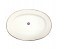 Qualitier QA-IP-1021 34 CM Drape Platinum Oval Plate - White 1 in UAE