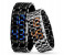 AKM AKM016 Designer 2PCS LED watch - Black & Silver 2 in UAE