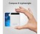 Promate Card-10LT 10050 mAh Fast Charging Power Bank with 2.1A Dual USB Port, White 4 in UAE