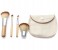 Professional Bamboo Handle Makeup Brush Set 4 Piece BMB022 Wood 1 in UAE