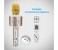 Promate VocalMic-3 Multi Function Wireless Karaoke Microphone with Built in Speaker, Rose Gold 2 in KSA