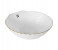Royalford RF8848 9.5-inch Opal Ware Bowl Shell Golden Rim - White 1 in UAE