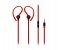 Promate Jazzy In Ear Wired Earhook Headphones with Built-In Microphone, Red 1 in UAE