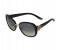 Chopard SCH 186S 0700 Oval Shiny Black Frame & Grey Gradient Mirrored Sunglasses for Women 1 in UAE