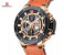 Naviforce 9159 Men Luxury Chronograph Leather Starp Watch - Gold 2 in UAE