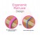 Promate Lacey Flat Trendy Tangle Free Lace Design Headphones with Built-in Microphone, Pink 7 in OMAN