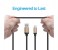 Promate UniLink-CAF USB-C to USB 3.0 Type-A Data and Charging Cable - Gold 7 in UAE