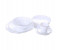 Royalford RF8312 40 Pieces Round Opal Ware Shell Dinner Set - White 1 in UAE