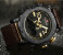Naviforce 9094 Men Analog-Digital Leather Starp Watch - Gold 3 in UAE
