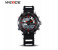 Weide WH 1104PU Mens Digital and Analog Watch Black and Red 1 in OMAN