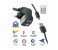 Promate Surge-UK2 2100mAh Dual USB Output Portable UK Power Adapter Wall Charger with Removable Sync & Charge Micro USB cable, Black 2 in UAE