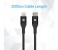 Promate UniLink-LTC2 USB Type-C OTG Cable with Lightning Connector - Black 7 in OMAN