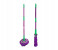 Cleano ci-2219 Microfiber Twist Rotating Floor Cleaner Mop - Purple 2 in UAE