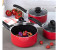 Royalford RFU9081 10 Pieces Aluminum Non-Stick Cookware Set - Red 4 in UAE
