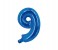 Party Time 9-B-804086 Number 9 16 Inch Foil Balloon Blue 1 in UAE