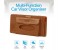 Promate CarCaddy 4-in-1 Multifunctional Car Sun Visor Organizer - Brown 2 in UAE