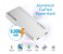 Promate PolyMax-8 8000 mAh Aluminum Power Bank with Ultra-Fast Dual USB Charging Ports, Silver 2 in UAE