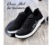Canvas Mesh Air Walking Sneakers for Men EU40 CWSMB86 Black 2 in UAE