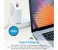 Promate MagLink-C USB-C to USB-C Magnetic Break Safe Charging Cable with Power Delivery - White 6 in UAE