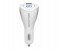 Promate Aria 2A Usb Car Charger with Magnetic Charging Station and Mini Bluetooth Headphone, White 1 in OMAN