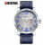 Curren 8254 Analog Quartz Watch For Men Blue and Silver 1 in OMAN
