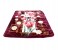 Para John PLBL7510 Parry Life 1 Ply Raschel Double Size Blanket - Maroon 1 in UAE