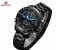 Naviforce 9133 Men Analog-Digital Stainless Steel Starp Watch - Blue 2 in UAE