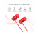 Promate Travi Dynamic In-Ear Stereo Earphones with In-Line Microphone - Red 3 in UAE