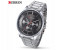 Curren 8282 Analog Quartz Watch For Men Silver and Black 2 in UAE