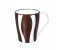 Delcasa DC1246 100ml Porcelain Water Cup - White & Brown 1 in UAE
