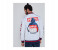 Lynk LY10034 Printed Bomber Jacket For Men L - White 2 in UAE