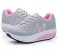 F-Trend Womens Breathable Mesh Muffin Rocking Leisure Shoes EU-39 - Grey 3 in OMAN