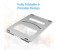 Promate DESKMATE-3 Universal Anodized Aluminum Laptop Stand - Silver 3 in UAE