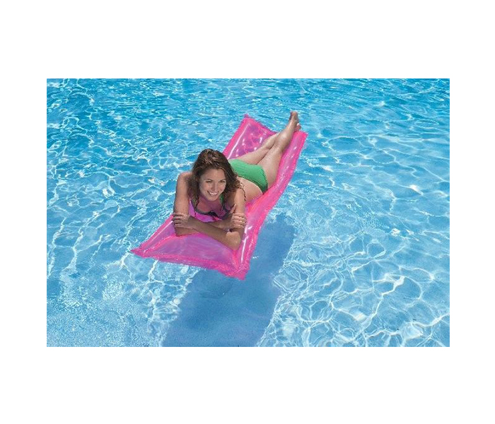 Intex ZX-59718 10 x 9.8 x 0.4-inch Inflatable Relax Floating Air Mattress - Pink - Zoom Image 2