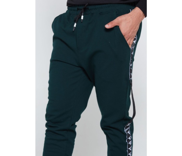 Petro OU10118 Mens Side Strapped Skin Fit Joggers L-Green - Zoom Image 5