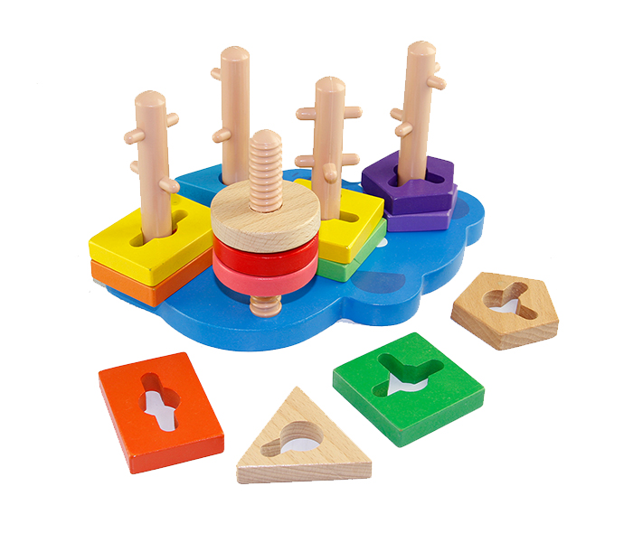 Taqdeer 7087 Elephant Set of Wooden Educational Toys - Zoom Image 1