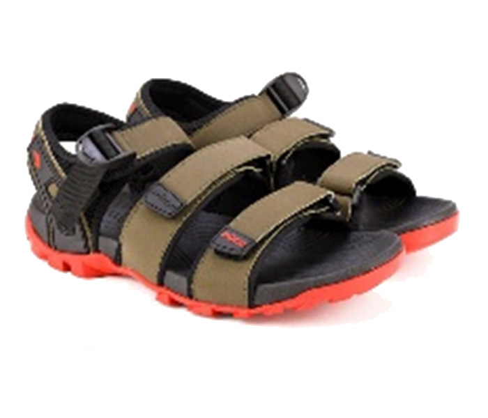 Puca PU17M4157 EU44 Orion Sandals for Men - Deep Olive & Red - Zoom Image